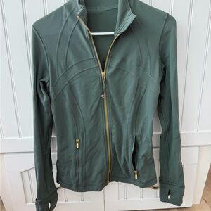 lululemon athletica Olive Green Full-Zip define  Jacket